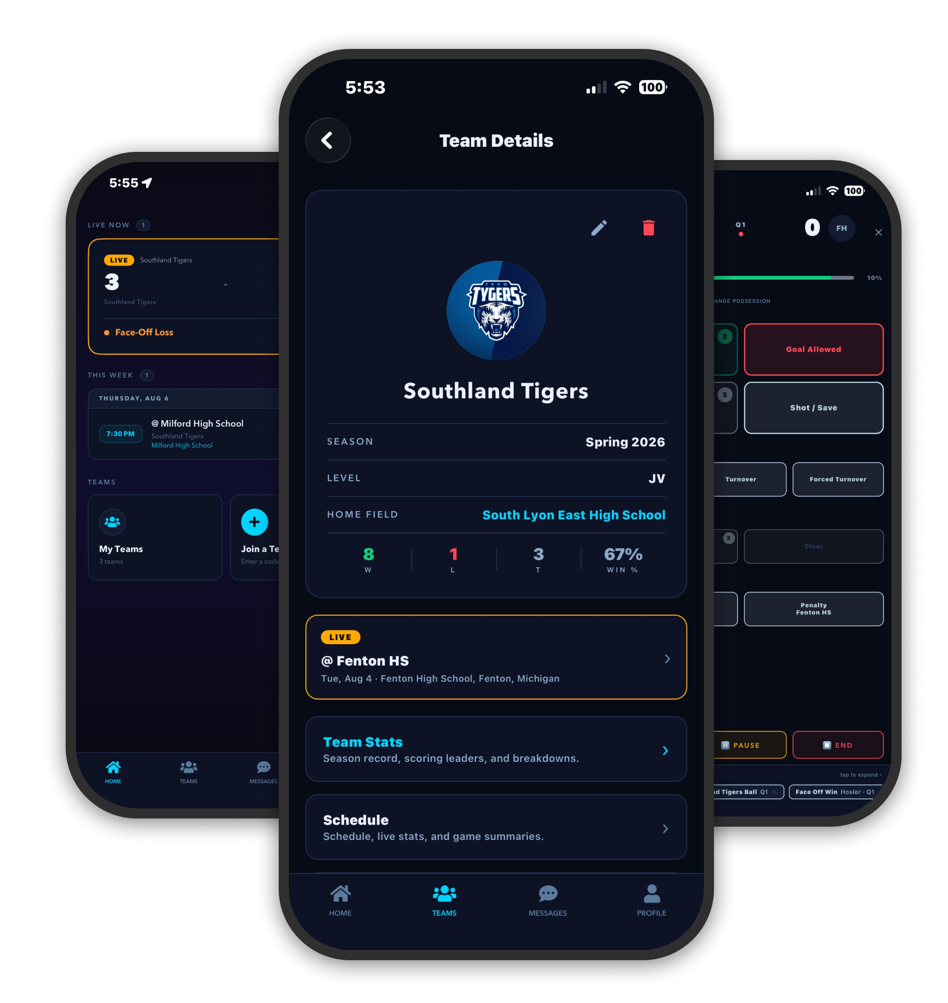 Playlytix app screens